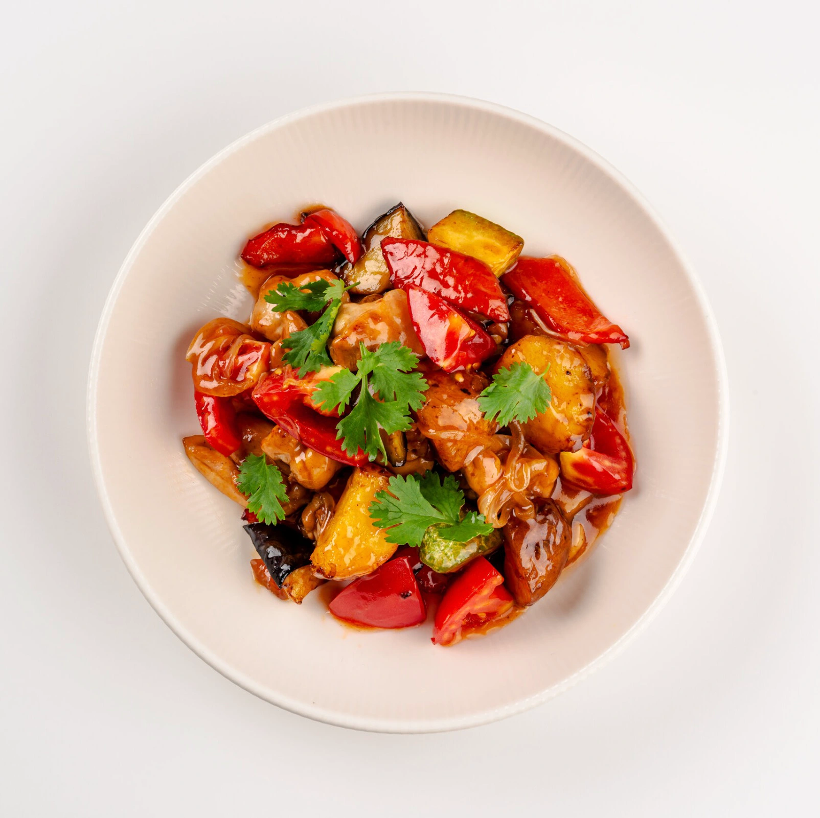 Teriyaki sousidagi tovuq filesi